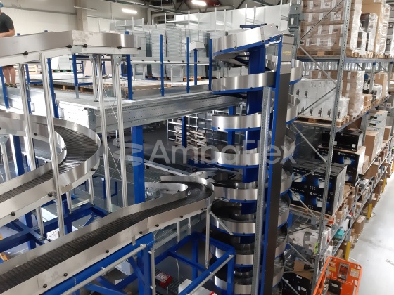 All-purpose spiral conveyor for medium to large products